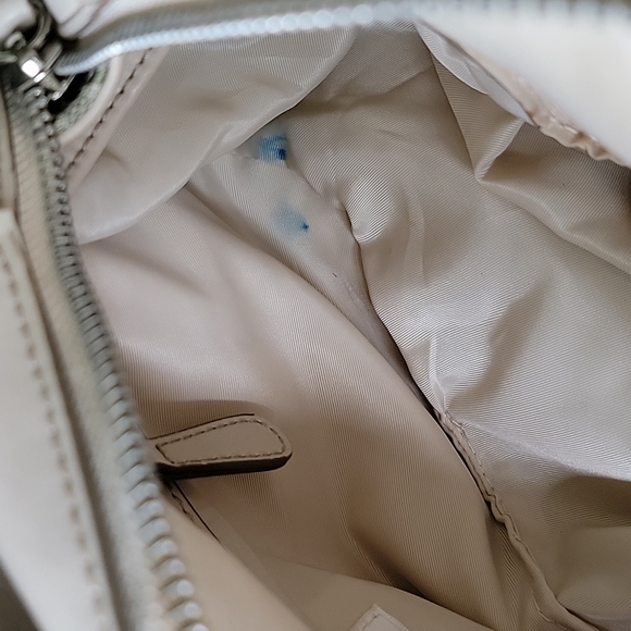 Nine West Green Print Fabric Handbag Satchel Purse - Picture 10 of 11